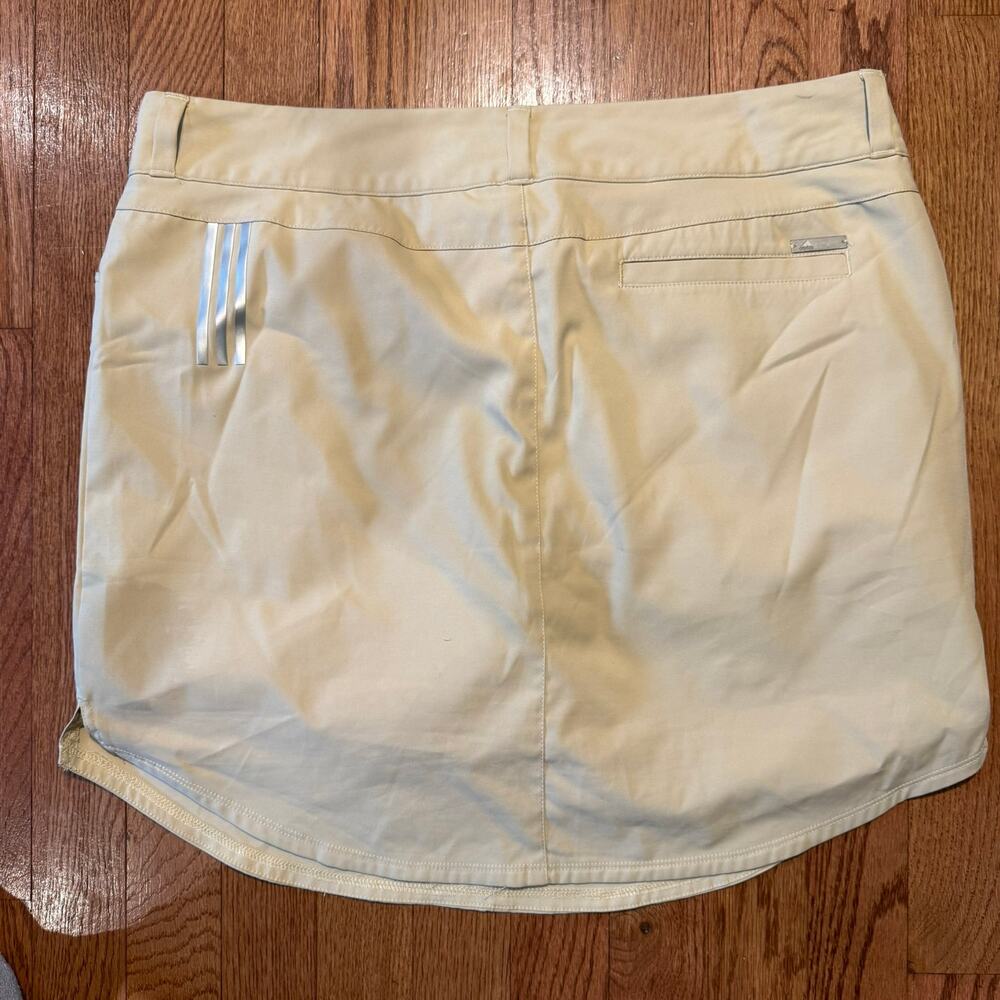 Adidas Climacool Skort Womens 8 Khaki Golf Tennis Skirt Lined Shorts - Picture 4 of 8